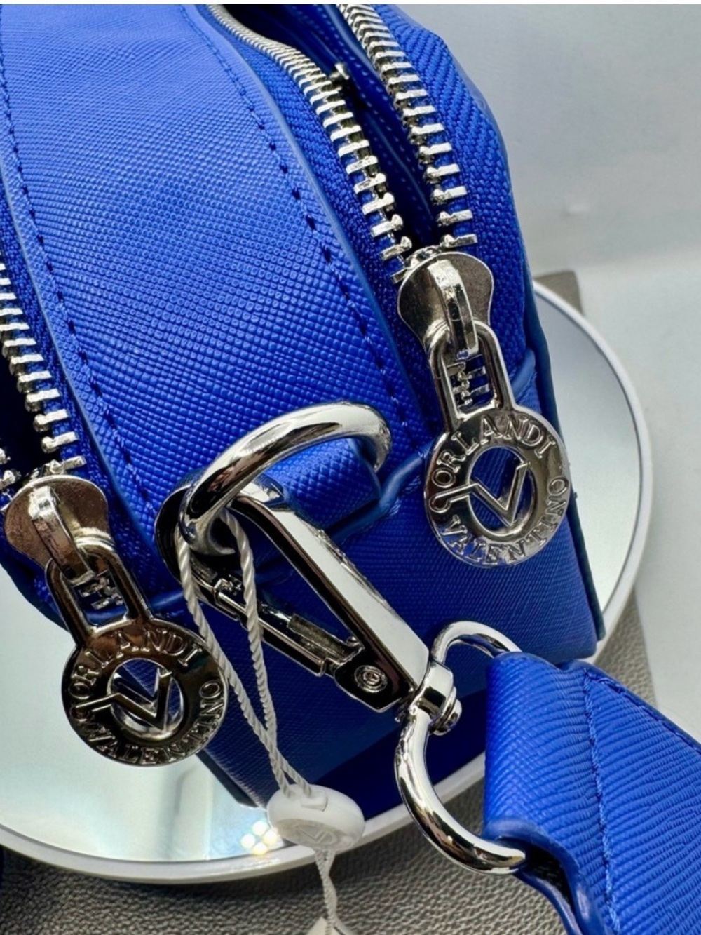 Valentino Orlandi Blue Studded Camera Bag - Picture 4 of 7
